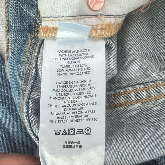 Free People Maggie Mid Rise Straight Jeans Size 27 - Picture 10 of 14